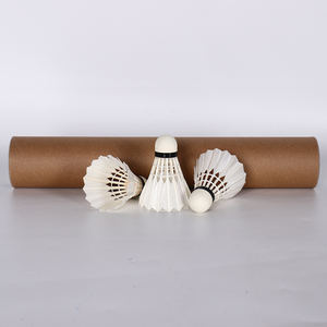 Volant de plumes de canard en liège 2 couches de <span class=keywords><strong>badminton</strong></span> OEM avec étiquette vierge - Product Image 2