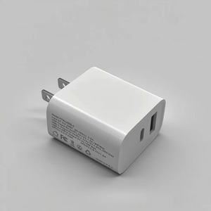 อะแดปเตอร์ชาร์จเร็วแบบติดผนัง 20W PD 3.0 ช่องเสียบ USB คู่ ชนิด Type C สำหรับโทรศัพท์ แท็บเล็ต แล็ปท็อป คอมพิวเตอร์ทั่วไป วัสดุ PC - Product Image 1