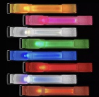 LED Leuchtendes Plastik-Armband Handförmig Nachtlauf Radfahren Leuchtend Blinkend Batteriebetrieben Handgelenkband Leuchtarmband Party
