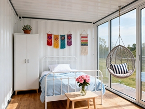 บ้านสำเร็จรูปคอนเทนเนอร์ขนาด 20 ฟุต ขายดี 1 ห้องนอน พร้อมห้องน้ำ พร้อมเข้าอยู่ บ้านพับได้ขนาดเล็ก - Product Image 4