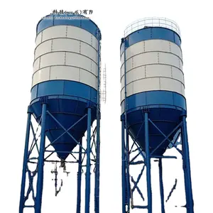 Große Kapazität 100 Tonnen 200 Tonnen 500 Tonnen 1000 Tonnen vertikaler Stahlspeicher Zement-Silo für Bauarbeiten