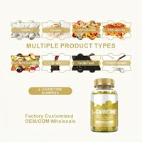 Gummies à la L-Carnitine HDK en marque privée OEM ODM pour un regain d'énergie, une meilleure concentration cérébrale et une meilleure santé immunitaire, sans sucre, véganes, 60 unités, vente en gros