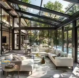 Andexin Maison en verre Serre en aluminium Véranda Véranda Maisons en verre Maison en verre sur pied Petite maison en verre - Product Image 4