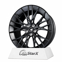 Rines Forjados de 20 Pulgadas en Negro Mate con Acabado Mecanizado 5x112, Rines de Aleación Forjados Personalizados para BMW, Mercedes, Audi, Porsche