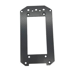 Pelat Baterai Serat Karbon Lantai Dua untuk Aksesoris Upgrade Mobil RC, Mesin CNC, Wire EDM, Baja Tahan Karat - Product Image 3