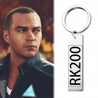 Anime Game Detroit Become Human Keychain Connor RK800 Halloween Fashion Man Woman Cosplay Accessory Gifts