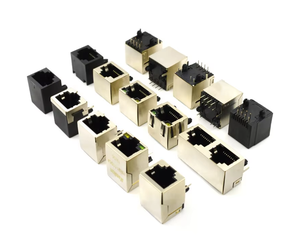Conector RJ45, 8P8C, Montaje en PCB, Blindado, con LED, 180 ° /90 °   Angle, Proveedor Mayorista Personalizado - Product Image 1