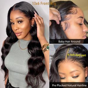 วิกผมแท้เวียดนามแบบเต็มศีรษะ 42 นิ้ว 13x6 HD  แบบลูกไม้  ลอนธรรมชาติ  ขายส่งวิกผมคุณภาพสูง - Product Image 5