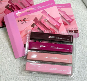 Juego de 4 brillos labiales de larga duración, hidratantes, a prueba de agua, antiadherentes, kit de maquillaje para mujeres - Product Image 4