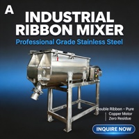 Mélangeur à ruban en U automatique et personnalisable en acier inoxydable pour le traitement des poudres et granulés, 500L à 5000L, pour usine