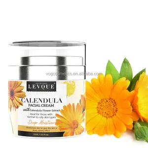 Creme facial nutritivo Calêndula de marca própria hidratante para cuidados com a pele sensível Calêndula Loção anti-idade hidratante Calêndula