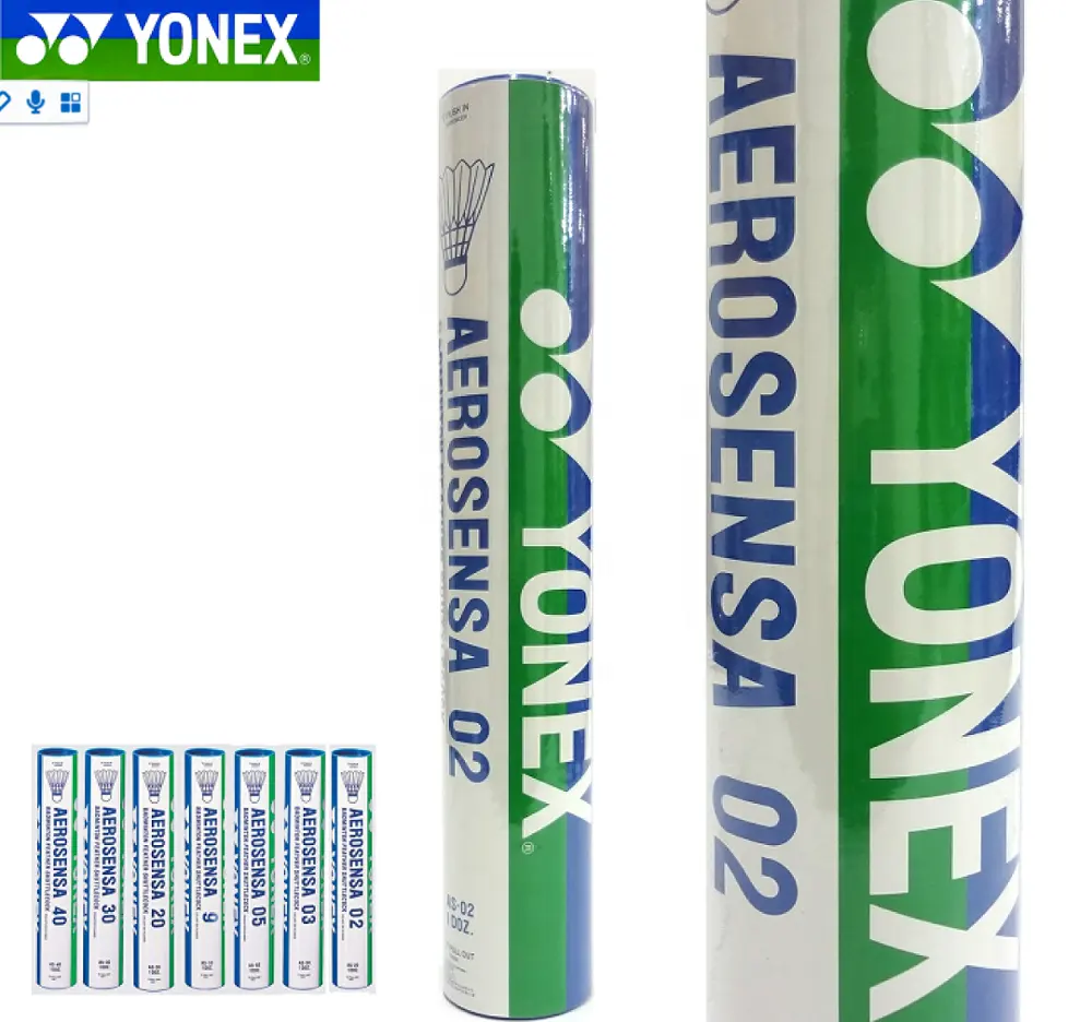 Yonex as02 classe a pena de pato badminton, obturtlecock com placa de fibra + cabeça de cortiça