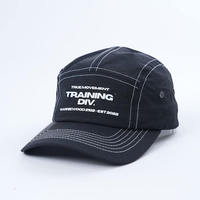 Casquette de camping à 5 panneaux personnalisée, matière en nylon respirante, logo imprimé, séchage rapide, casquette de sport