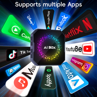 Boîte AI CarPlay universelle, système Android 12/13, 2+16G/4+32G en option, adaptateur CarPlay sans fil avec fonction de téléchargement d'applications