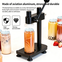 Sellador Manual de Latas de 5.5cm de Aluminio Aeronáutico con Cabezal de Presión de Silicona Desmontable