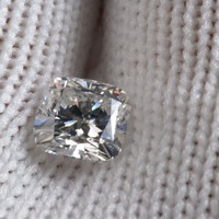 Diamant de laboratoire blanc de 1 carat, couleur DEF, pureté VVS-VVS, taille coussin, pierre précieuse lâche certifiée IGI CVD pour la fabrication et la sertissage de bijoux