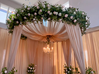 Support de barre transversale en fer pour tuyaux et rideaux Kits de toile de fond Accessoires de cadre de fond de mariage