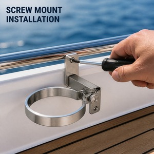 Nuevo Portavasos Shengyu 2026 de Acero Inoxidable Ajustable para <span class=keywords><strong>Barco</strong></span> con Tornillos, Universal para Embarcaciones, Yates, Autocaravanas y Automóviles - Product Image 3