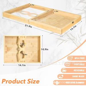 Wooden Picnic <b>Box</b> Portable Solid Wood Transparent Lid For Outdoor <b>Camping</b> Fruit And Snack <b>Storage</b> - Product Image 4