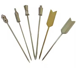 Acero inoxidable reutilizable oro plata cobre Martini guarnición <span class=keywords><strong>pinchos</strong></span> cóctel palillos fruta cóctel palitos <span class=keywords><strong>para</strong></span> <span class=keywords><strong>bar</strong></span> - Product Image 6
