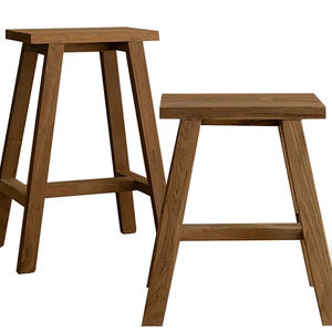 Tabouret de dressing en bois massif de style Wabi-sabi, <span class=keywords><strong>table</strong></span> d'appoint de canapé en bois, tabouret bas pour changer de chaussures - Product Image 1