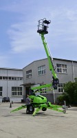 Nacelle élévatrice articulée légère certifiée CE 10-12m, à entraînement électrique pour la remplacement et la maintenance des luminaires de plafond de bibliothèque