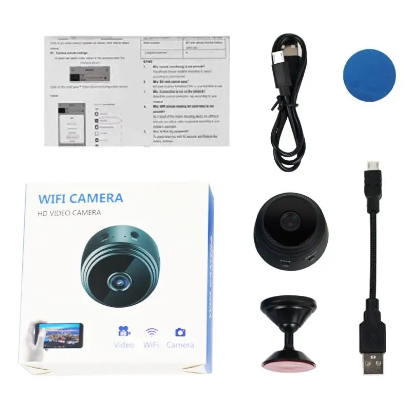 1080P Sensor Night Vision Camcorder Motion DVR Micro Camera Sport DV Video small Camera Remote Phone App A9 Mini Camera