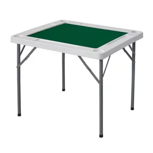 Tavolo pieghevole quadrato da 35 "tavolo pieghevole portatile da gioco Mahjong a 4 giocatori con portamonete e portamonete