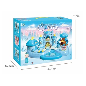 Juego de Imitación Magnético de Bambú, Castillo de Jardín de Ensueño para Niños, Princesa para Juguete de Simulación de Modelo - Product Image 5