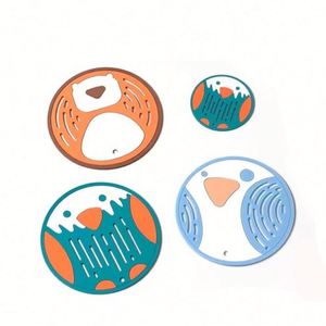 Sous-verres en PVC, caoutchouc et silicone absorbants, doux et ronds, pour tasses à café, thé et bière, personnalisables en usine, vente en gros, économiques - Product Image 1