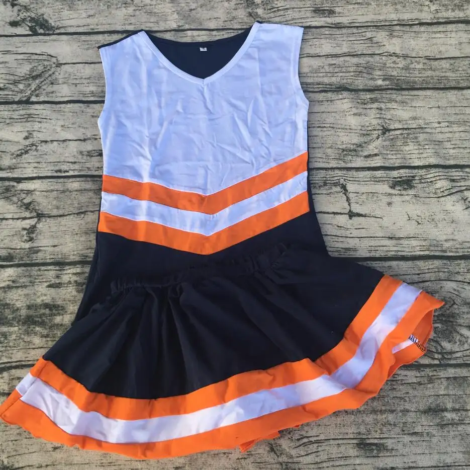 2024 diseño de moda All-star algodón niños niñas Cheerleading uniforme con diamantes de imitación Cheer uniformes conjuntos cortos para entrenamiento