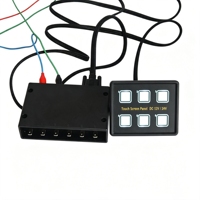 Panel de Control Táctil de 6/8 Grupos DC12V/24V con Caja de Control, Cable VGA, Cinta Adhesiva 3M y Etiqueta para Barcos, Camiones y Autocaravanas
