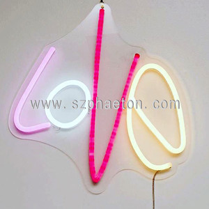 Letrero de Neón LED con Palabras a <span class=keywords><strong>Precio</strong></span> Económico al por Mayor, Letrero de Neón con la Palabra 'Love' para Decoración de Bodas, Eventos y Suministros para Bodas - Product Image 3