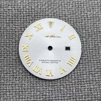 Nouveau cadran de montre NH05, vert lumineux, 24,2 mm, fenêtre de date, cadran pour femme, compatible avec les mouvements NH05 / NH06, pièces de modification de montre