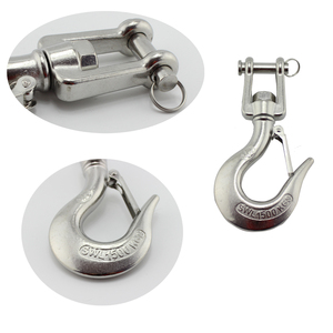 Crochet de levage pivotant en acier inoxydable 304/316, 360° °   Rotation, loquet de sécurité, anti-corrosion, pour levage industriel maritime - Product Image 6