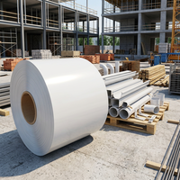 Gouttières en aluminium prélaqué à prix d'usine, alliage 3105 3003, durables, pour drainage des eaux de toiture