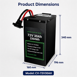 OEM Corevein Connect <b>72V</b> 30Ah LiFePO4 Semi-solid State <b>Battery</b> Pack with Bluetooth BMS 4000 Cycles for Electric Two/Wheeler - Product Image 3