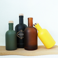 Bouteille d'Huile d'Olive en Verre de Couleur Personnalisée, 100ML 200ML 375ML 500ML 750ML 1000ML, Bouteille en Verre Vide pour Huile d'Olive Vierge Extra