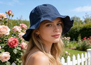 Chapeau de soleil pliable et ajustable en coton et lin pour femme, idéal pour les voyages décontractés en plein air – Vente en gros pour fournisseurs de chapeaux. - Product Image 2
