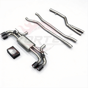 Échappement Catback Vortex en acier inoxydable 304 haute performance pour BMW Série 5 G30 G38 540i 3.0T B58 à double soupape et sorties quadruples en carbone - Product Image 6
