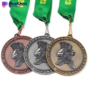 निर्माता थोक कस्टम Bjj Medalhas जूडो बिल्ला धातु Jiujitsu पदक Bjj पेशेवरों