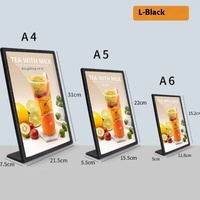 Panneau d'affichage lumineux écologique en gros DT-P04, modèle 5W, luminosité 100cd/m2, pour menu de bar à thé au lait, carte de table A4