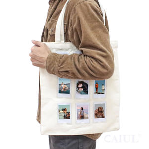 กระเป๋าใส่รูปถ่าย Caiul 9 ช่อง ผลิตจากผ้าแคนวาสออร์แกนิค รีไซเคิล ใช้ซ้ำได้ เป็นมิตรกับสิ่งแวดล้อม ขนาดใหญ่ สำหรับกล้อง <span class=keywords><strong>Fujifilm</strong></span> <span class=keywords><strong>Instax</strong></span> และการช้อปปิ้ง - Product Image 2