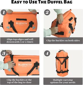Échantillon gratuit Sac étanche en PVC personnalisé en bâche recyclée pour activités de plein air, navigation, voile, rafting avec indice IPX8 - Product Image 3