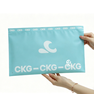 Custom CPE Zipper Clothing Bags | Frosted Recyclable Packaging for Underwear Shirts Apparel - Product Image 2