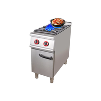 Réchaud commercial en argile à gaz à 2 têtes polyvalent pour plusieurs plats augmente la productivité des services de restauration