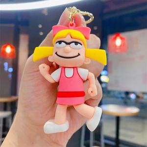 Porte-clés en silicone créatif <span class=keywords><strong>et</strong></span> mignon <span class=keywords><strong>Arnold</strong></span>, figurine pour sacs homme <span class=keywords><strong>et</strong></span> femme, décoration suspendue, accessoires de voiture, cadeau en gros - Product Image 4