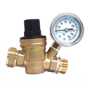 Vanne de réduction de pression haute pression en laiton sans plomb COVNA DN20 3/4 pouce, régulateur de pression d'eau RV réglable avec manomètre - Product Image 2