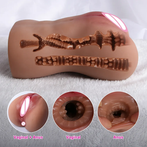 Çift Kanallı Silikon Seks Oyuncağı, Sıkı Anal Açıklığıyla Erkekler İçin Büyük Kalçalı Mastürbasyon Oyuncağı, Anal Oyuncaklar - Product Image 6