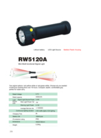 Lampe torche LED professionnelle en plastique étanche IP65 avec mode lumière rouge, rechargeable, pour le camping et les inspections en extérieur
